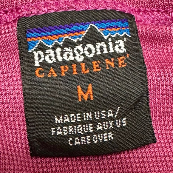 Patagonia Capilene Pink V-Neck Athletic Short Sleeve Top - Picture 6 of 9